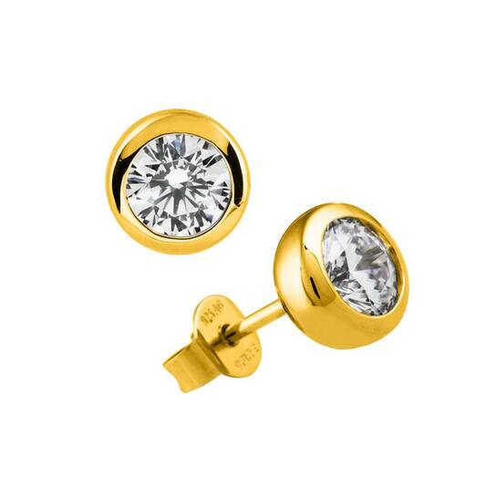  Ohrstecker - Silber - Zirkonia