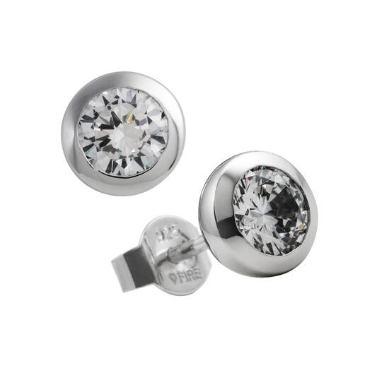  Ohrstecker - Silber - Zirkonia