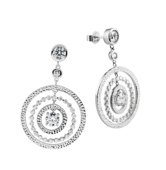  Oorhanger - Zilver - Zirkonia