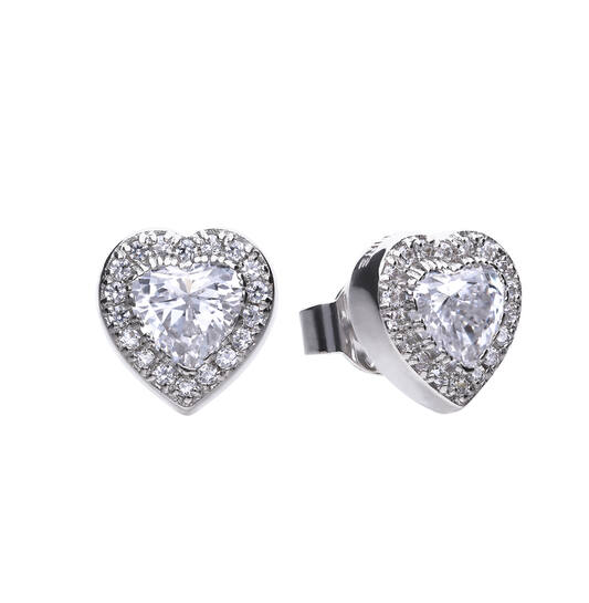  Boucles d'oreilles à puces - Argent - Zircone