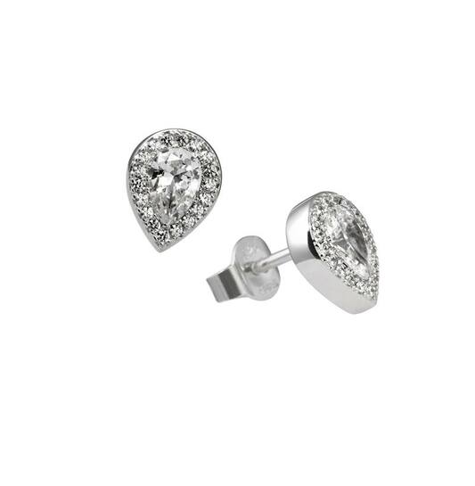  Ear studs - Silver - Zirconia