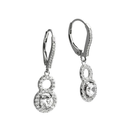  Oorhanger - Zilver - Zirkonia