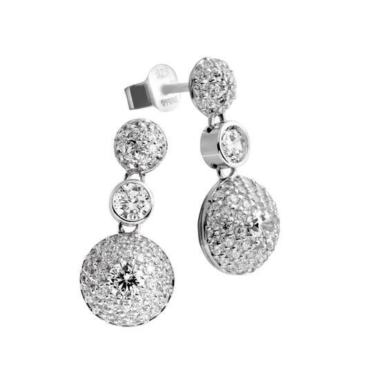  Oorhanger - Zilver - Zirkonia