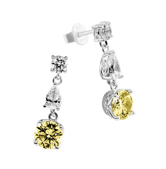  Oorhanger - Zilver - Zirkonia