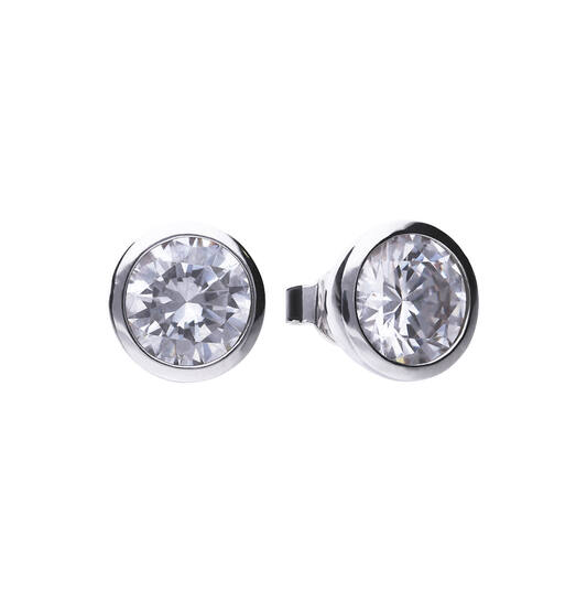  Oorstekers - Zilver - Zirkonia