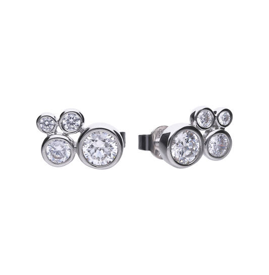  Ohrstecker - Silber - Zirkonia
