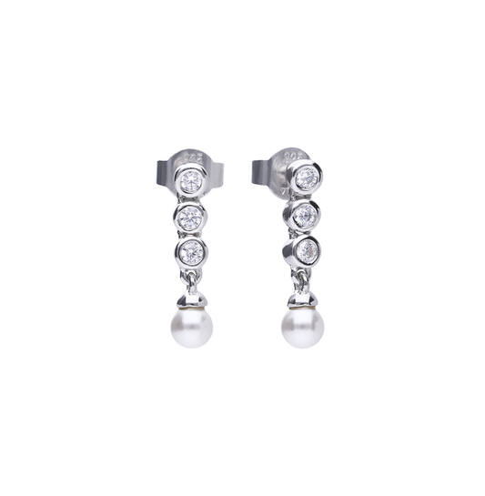  Oorhanger - Zilver - Zirkonia