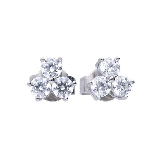  Ear studs - Silver - Zirconia