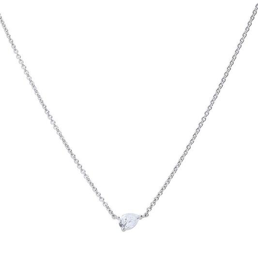  Ketten mit Anhänger - Silber - Zirkonia