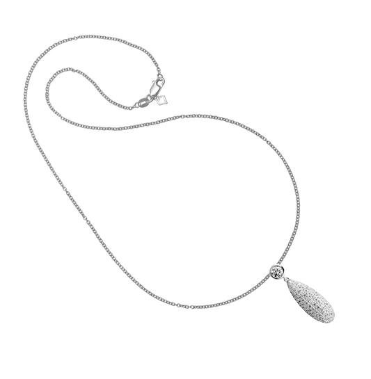  Ketten mit Anhänger - Silber - Zirkonia