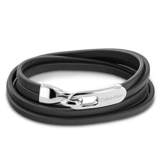  Lederarmbänder - Stahl - 21cm