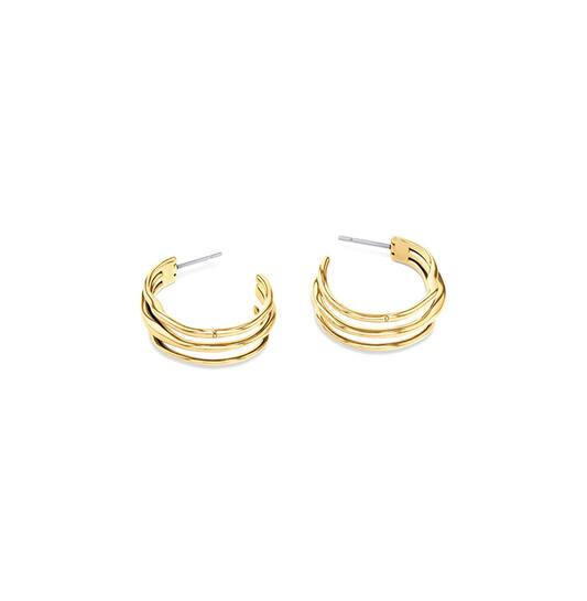  Boucles d'oreilles à puces - Acier - 3cm