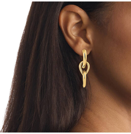  Boucles d'oreilles pendantes - Acier - 5cm