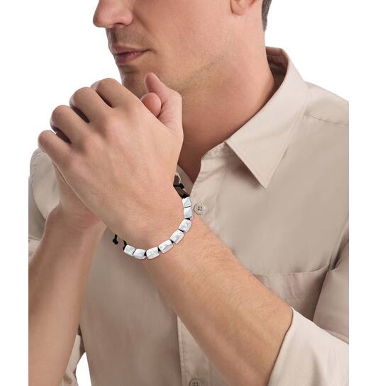  Leather bracelets - Leather - 17,5cm