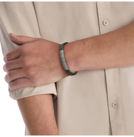  Armband - Leer - 19,5cm