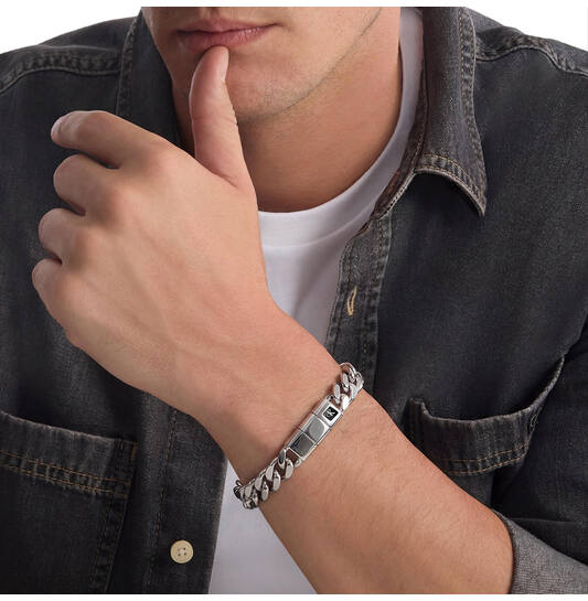  Bracelets à maillons - Acier - 20cm