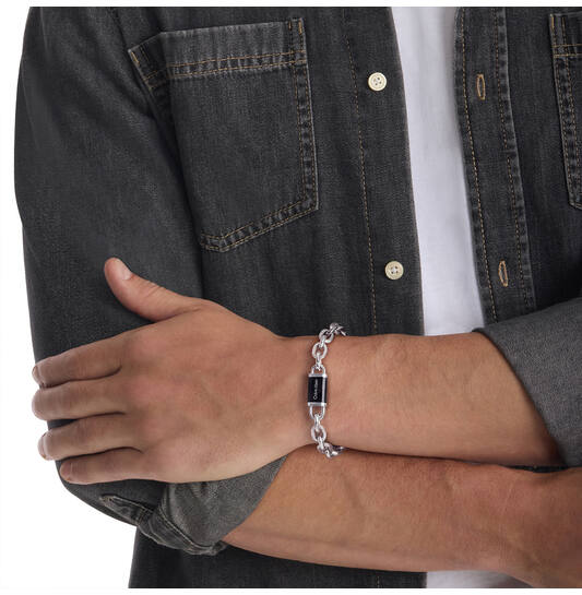  Bracelets à maillons - Acier - 19,5cm