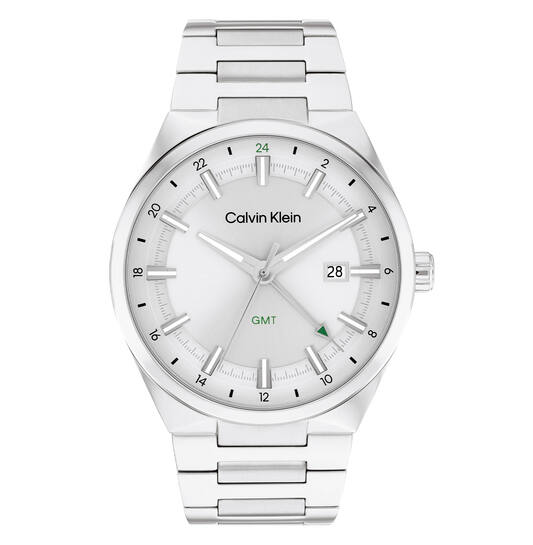  Distinguish GMT - Ø44 - Zilverkleurig
