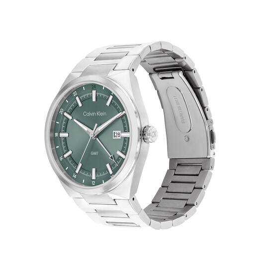  Distinguish GMT - Ø44 - Zilverkleurig