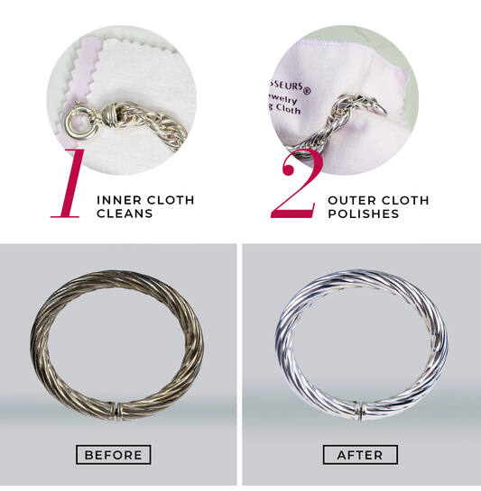 Reinigingsdoek Zilver - Per 12