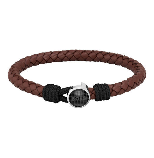  Woven bracelet - Leather - 19cm