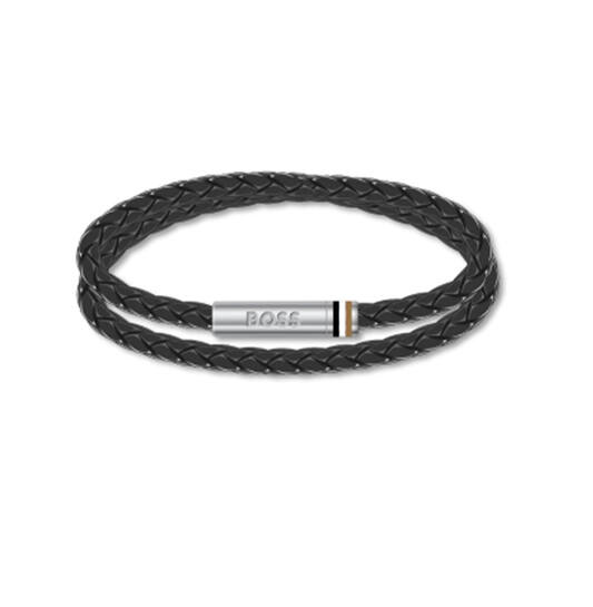 Woven bracelet - Leather - 19cm
