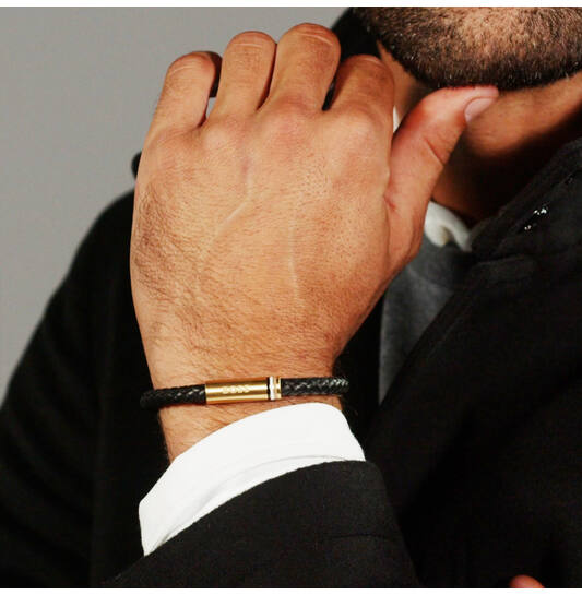  Armband - Leer - 19cm