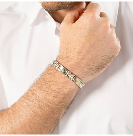  Bracelets à maillons - Acier - 19cm