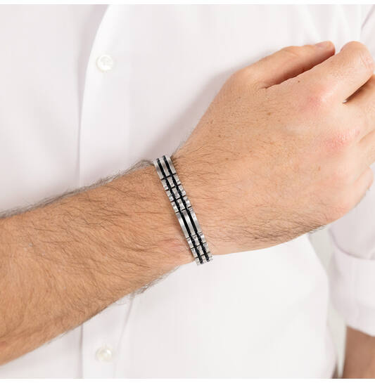  Link bracelets - Steel - 19cm