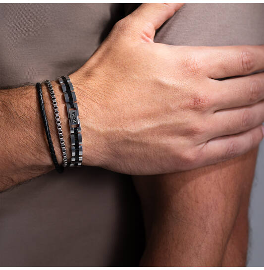 Bracelets à maillons - Acier - 19cm