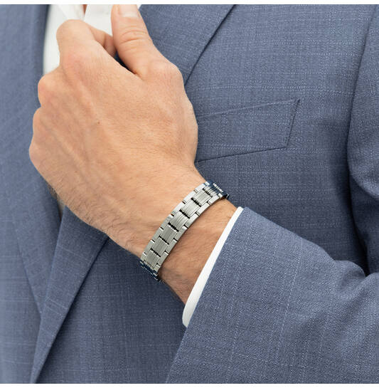  Bracelets à maillons - Acier - 19cm