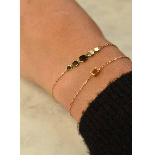 Medina Citrine Bracelet - 5x3mm - 16-17-18cm - 585