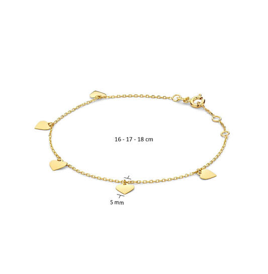 Corazón Bracelet - 5,5mm - 16-17-18cm - 585