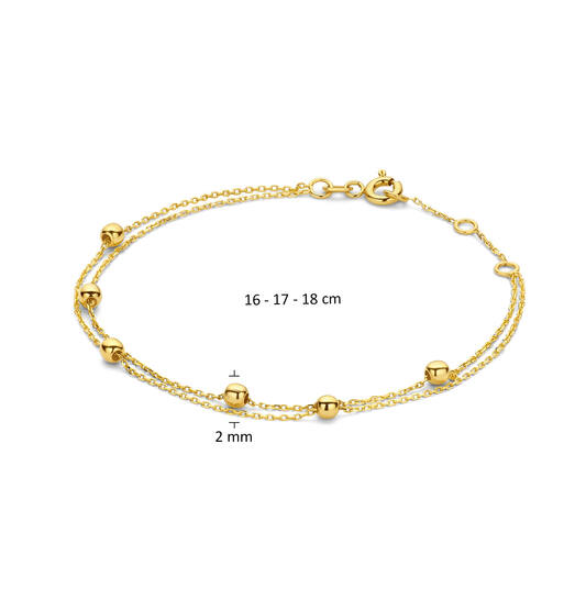 Double Bubble Bracelet - 16-17-18cm - 585