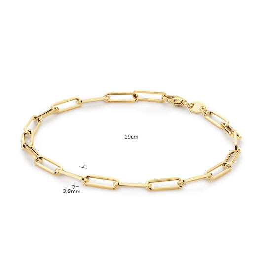 Elegant Boxlink Bracelet - 19cm - 585