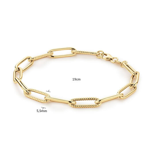 Tres Chic Boxlink Bracelet - 19cm - 585