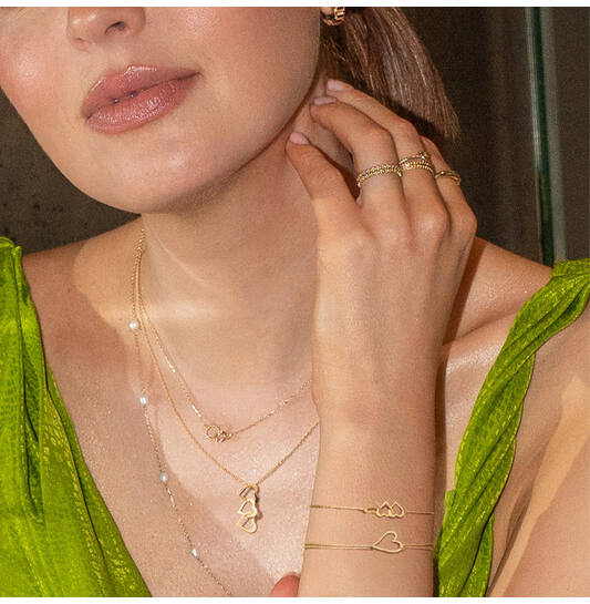 Jackie Moving Love Bracelet - 16-17-18cm - 585