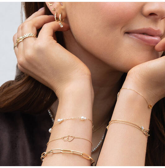 Jackie Connected Love Bracelet - 16-17-18cm - 585