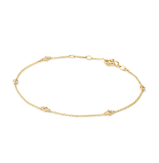 Jackie White Topaz Bracelet - 16-17-18cm - 585