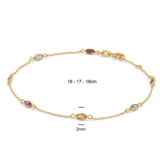 Savanna Gemstone Bracelet - 16-17-18cm - 585