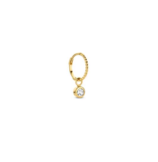 White Topaz Earcharm - 7x3mm - 585
