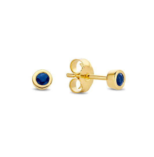 Sapphire Studs - 2mm - 585