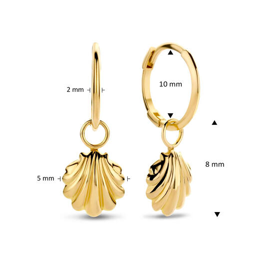 Seashell Earrings  - 10 mm - 585