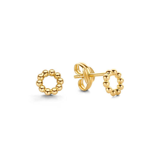 Bubbly Circle Studs - 5.5mm - 585