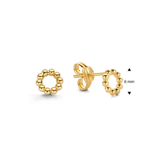 Bubbly Circle Studs - 5.5mm - 585