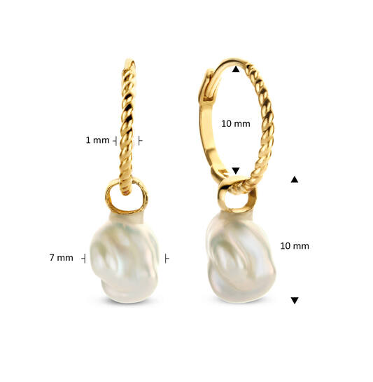 Pearl of Marrakech Earrings  - 18mm - 585