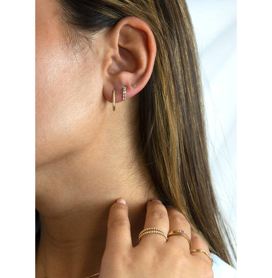 Grand Place Oval Earrings S - 14mm - 585