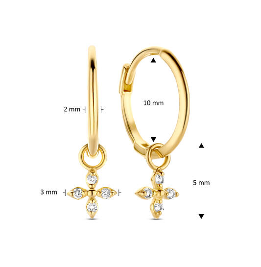 Dentelle Earrings  - 10mm - 585