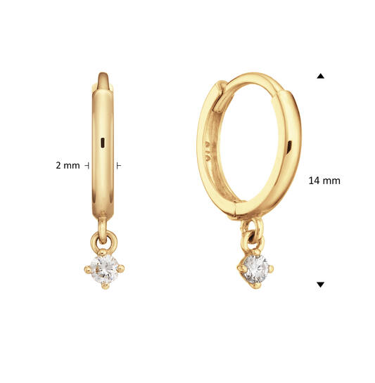 Shining Star Hoops - 15mm - 585