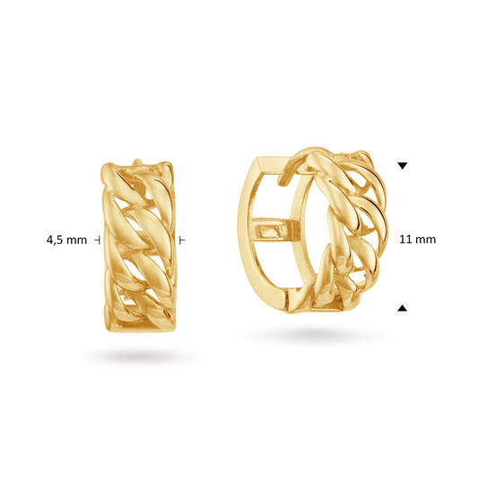Jackie Chain Hoops - 11mm - 585